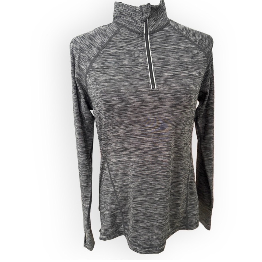 Ideology 1/4 Zip Athletic Pullover Shirt Size M Norm Core Sporty
